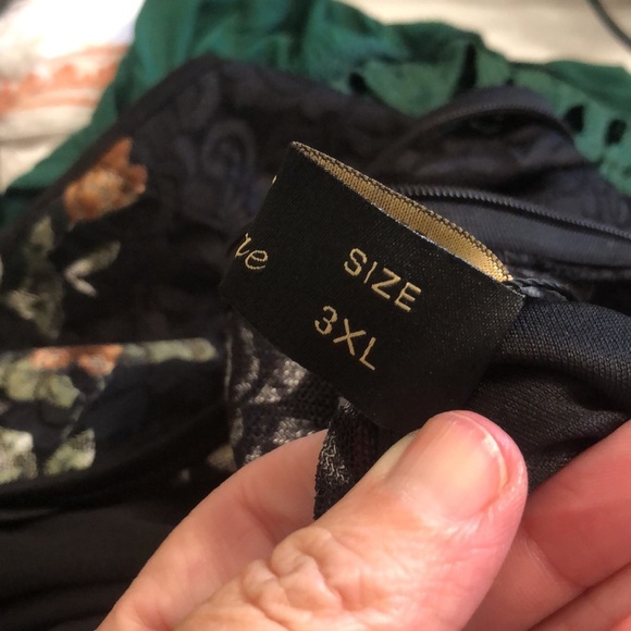 Lace Floral Dress. Black, size 3X. NWT - Picture 8 of 8